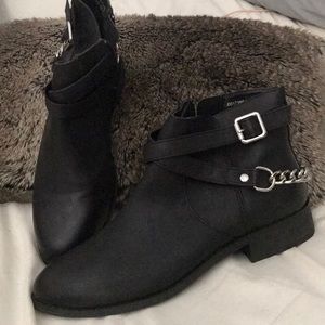 Black ankle booties